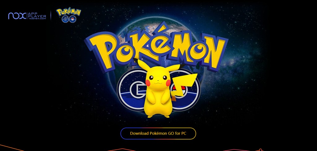pokemon go for pc landing page